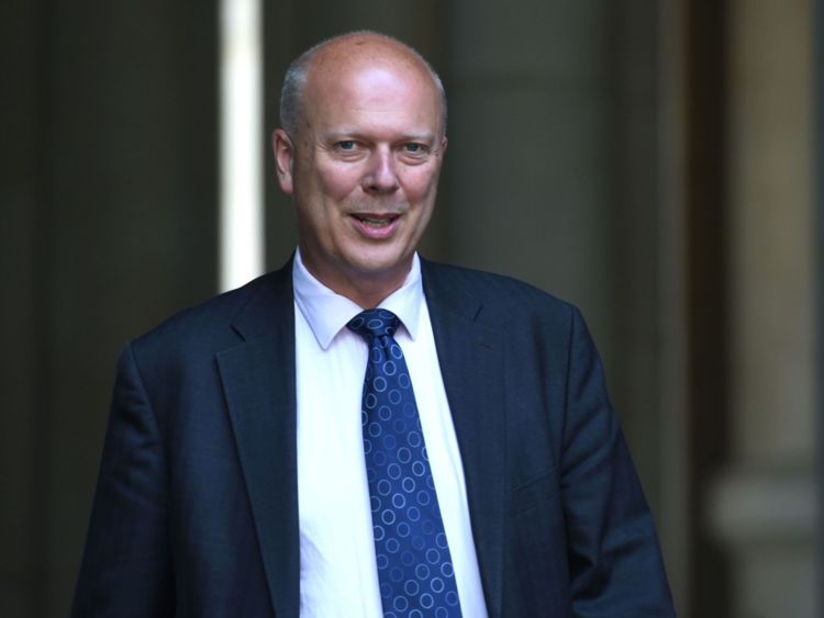 Chris Grayling in Downing Street
