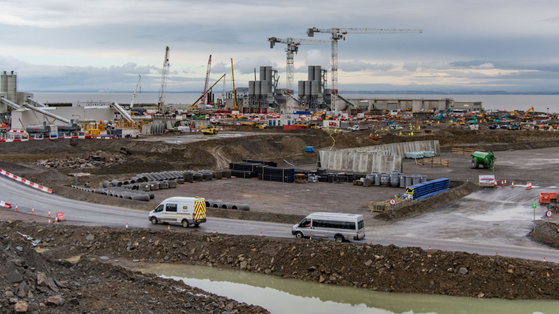 The construction site at Hinkley Point C