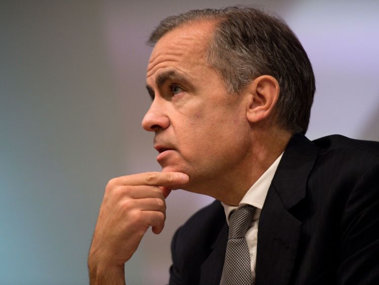 Governor of the Bank of England Mark Carney hosts his Financial Stability Report press conference at the Bank of England in central London on November 30, 2016