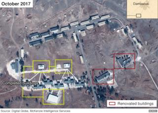 Satellite image of compound in Syria