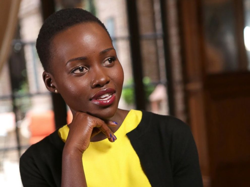 PHOTO: Academy Award-winner Lupita Nyongo is interviewed by Elizabeth Vargas, for Nightline, airing on the ABC Television Network. 