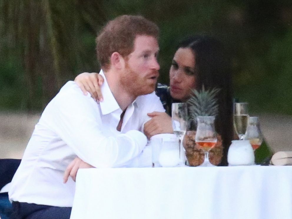 PHOTO: Royal couple Prince Harry and his girlfriend Meghan Markle were spotted attending a friends wedding in Jamaica, March 3, 2017.