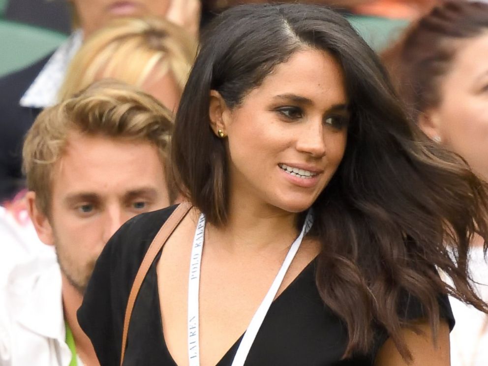 PHOTO: Meghan Markle at the Wimbledon Tennis Championships,July 04, 2016 in London, England. 