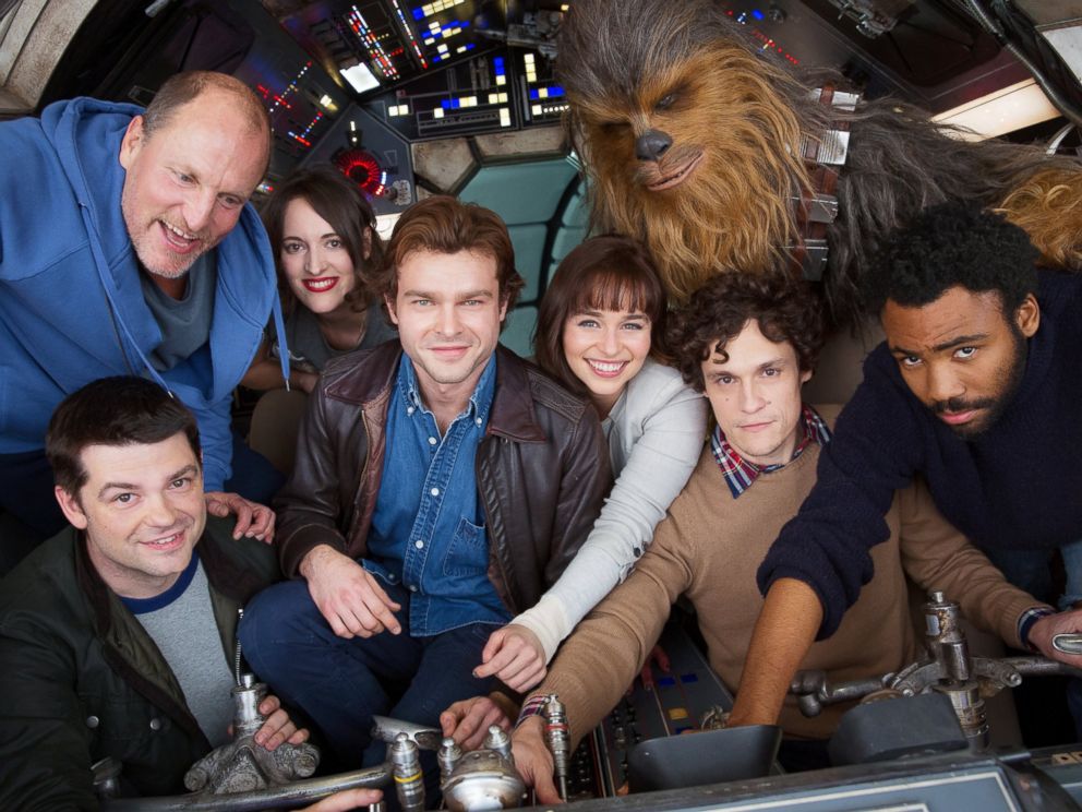 PHOTO: The cast of the untitled Han Solo Star Wars Anthology film share first picture from set, Feb. 21, 2017.