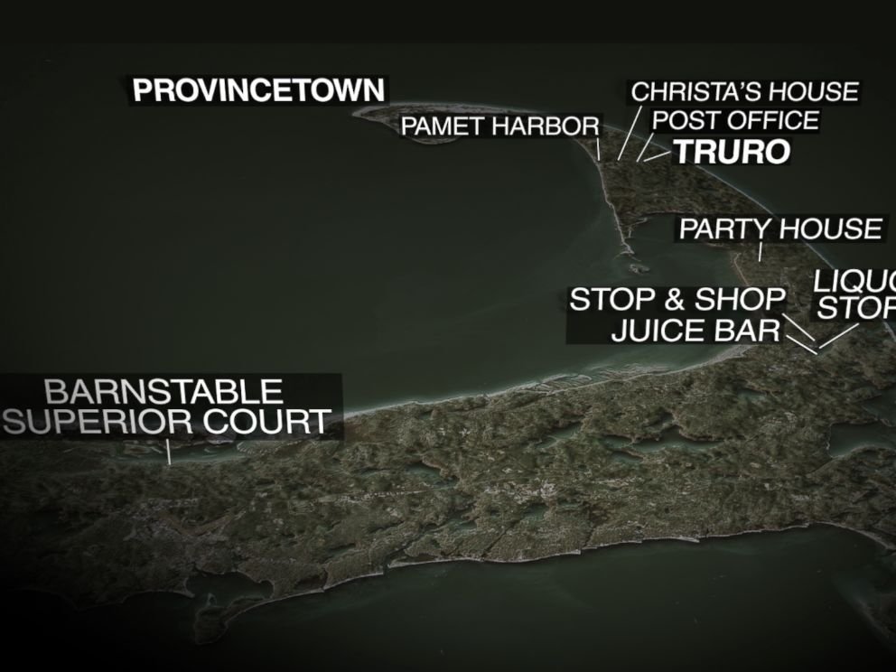 ABC News graphic map of Cape Cod. 