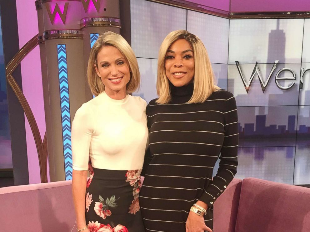PHOTO: ABC News Amy Robach interviewed television host Wendy Williams after Williams fainted live on air while broadcasting her show on Oct. 31, 2017. 