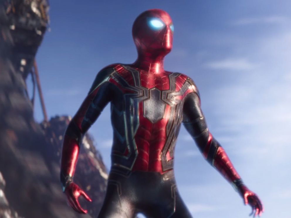 PHOTO: Spider-Man is seen in a still image from the trailer for Marvels, Avengers: Infinity War. 