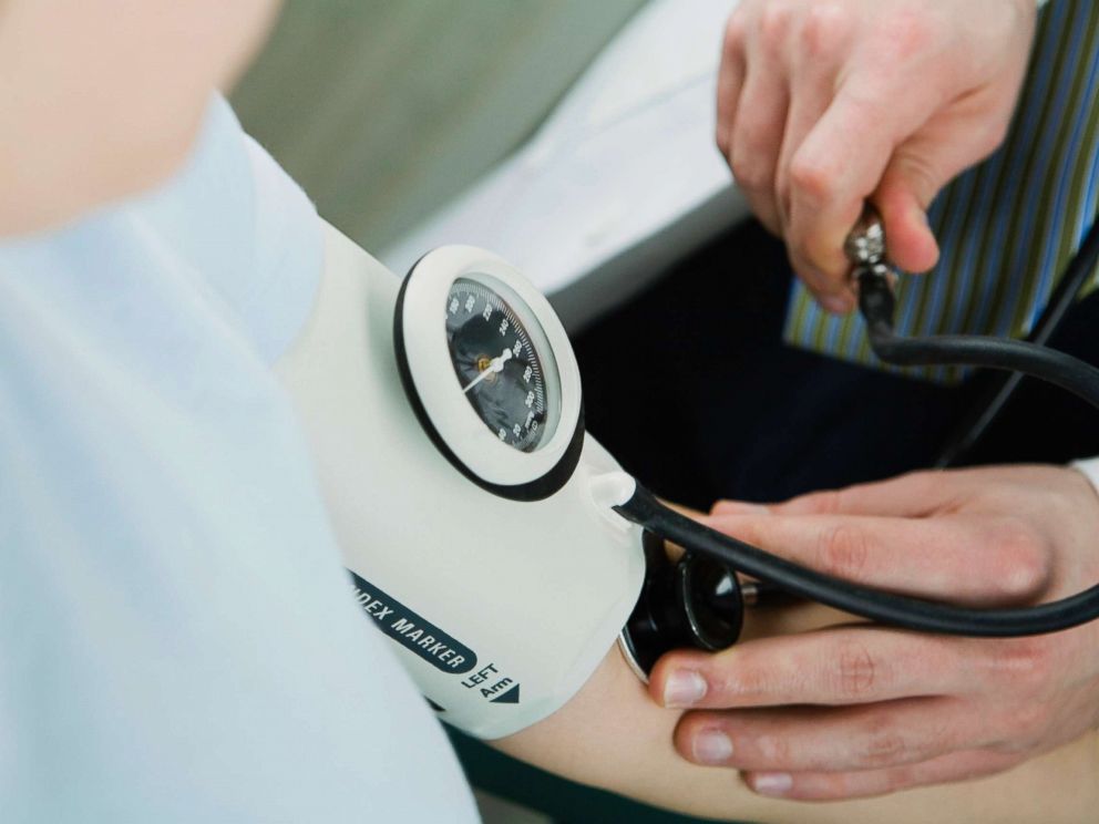 PHOTO:A woman gets her blood pressure measured in this undated stock photo.