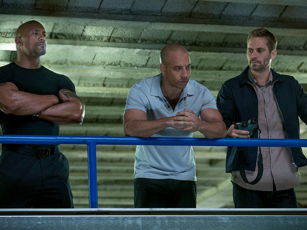 PHOTO: Dwayne Johnson, Vin Diesel and Paul Walker in The Fast and the Furious 6.