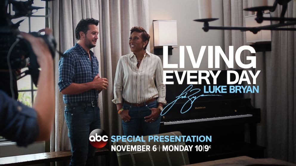 PHOTO: WATCH: Living Every Day: Luke Bryan: A Robin Roberts special presentation, airing Monday, Nov. 6, at 10 ET/9 CT on ABC.