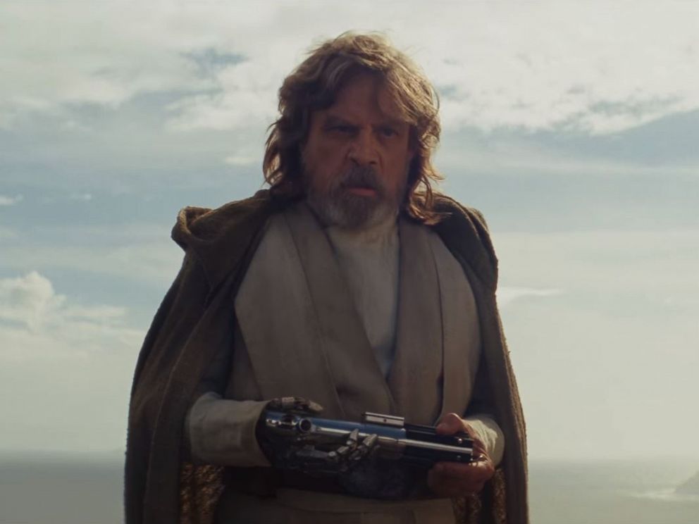 PHOTO: Mark Hamill, as Luke Skywalker, in a scene from Star Wars: The Last Jedi official trailer.