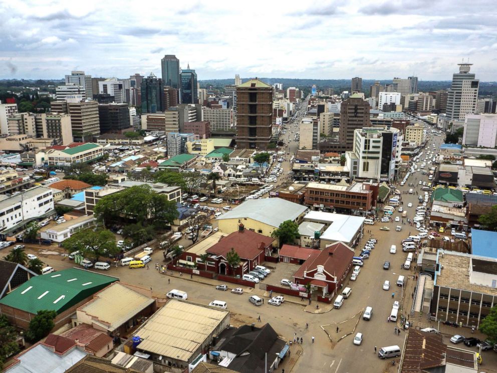 PHOTO: A photo shows a view of the Zimbabwean capital Harare Nov. 16, 2017, a day after the military took power and announced plans to arrest criminals close to the president. 