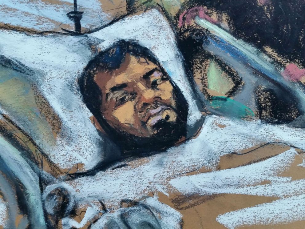 PHOTO: Akayed Ullah, the man accused of detonating an explosive in a New York City subway passageway, made his initial appearance before a federal judge via video from his hospital bed, Dec. 13, 2017.