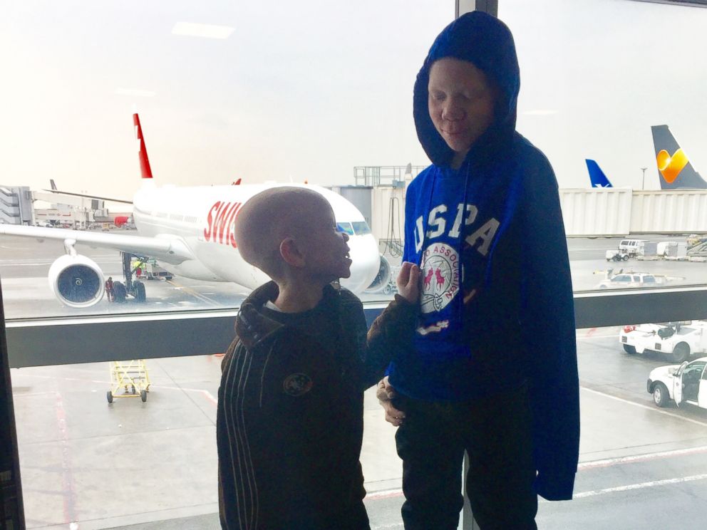 PHOTO: Baraka and Mwigulu, two children from Tanzania who were brutally attacked for having albinism, were brought to New York City on a goodwill mission.