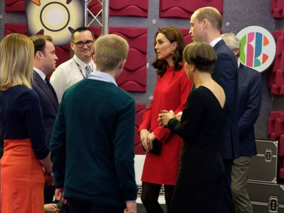 PHOTO: Kate Middleton and Prince William visit the BBC Children’s department to see how the BBC runs interactive workshops called “Stepping Out” sessions during the Children’s Global Media Summit in Manchester, U.K., Dec. 6, 2017.