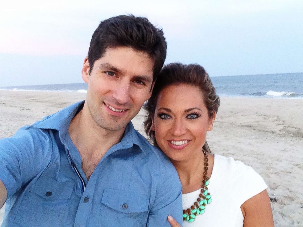 PHOTO: ABC News chief meteorologist Ginger Zee is photographed here with her husband, Ben Aaron, in this undated family photo. 