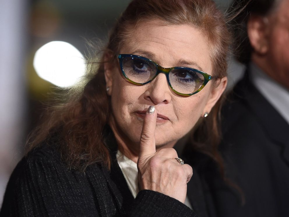 PHOTO: Carrie Fisher arrives at a movie premiere on Nov. 3, 2014 in Westwood, Calif.