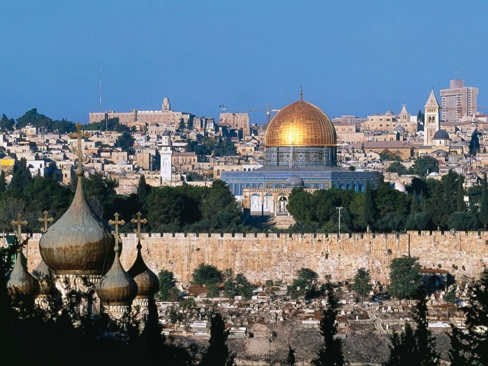 PHOTO: A view of the Jerusalem skyline inclued the old town, Temple Mount and the Dome of Rock or Mosque of Omar, in this file photo circa 1999.
