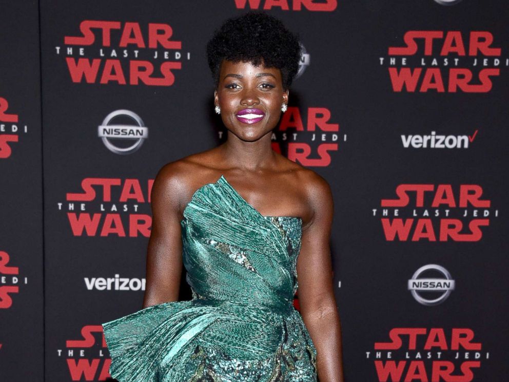 PHOTO: Lupita Nyongo attends the world premiere of Disney Pictures and Lucasfilms Star Wars: The Last Jedi at The Shrine Auditorium, Dec. 9, 2017 in Los Angeles.
