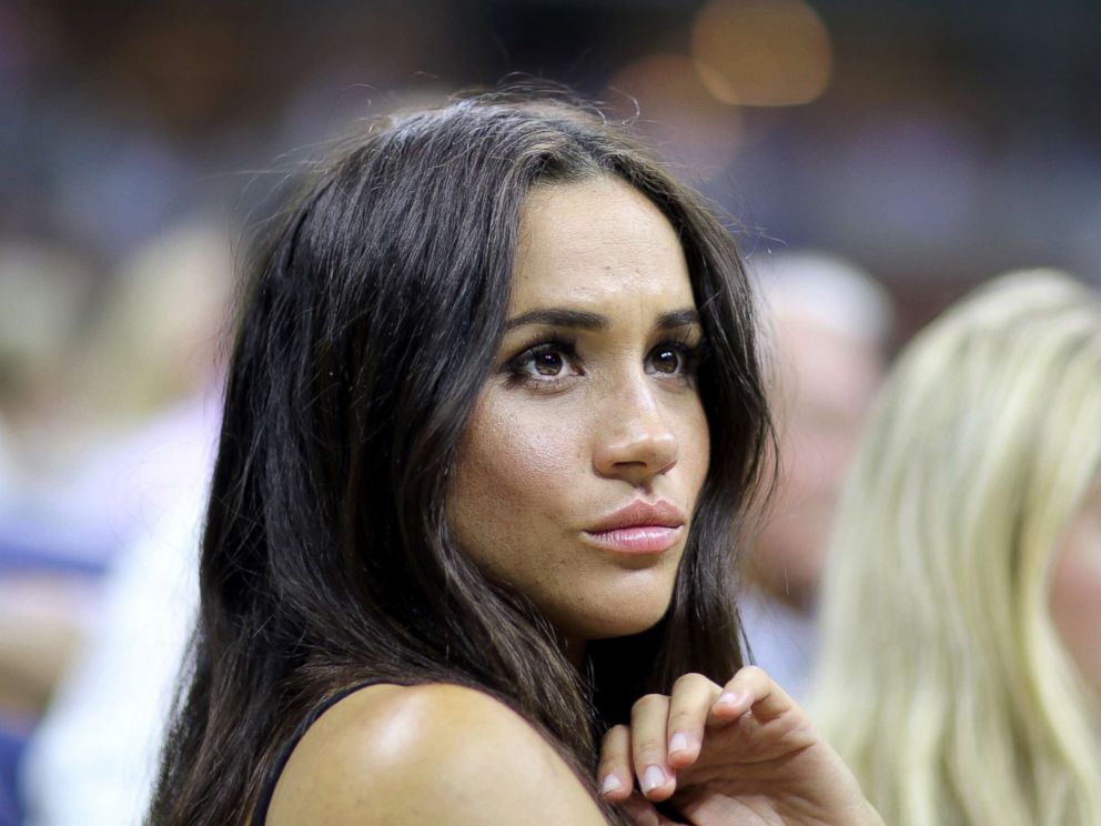 PHOTO: Actress Meghan Markle watches at the USTA Billie Jean King National Tennis Center, Sept. 7, 2016, in Flushing in New York City.