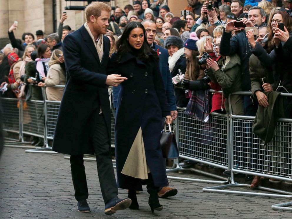 PHOTO: Britains Prince Harry and his fiancee Meghan Markle arrive at the Terrence Higgins Trust World AIDS Day charity fair, in Nottingham, England, Dec. 1, 2017.
