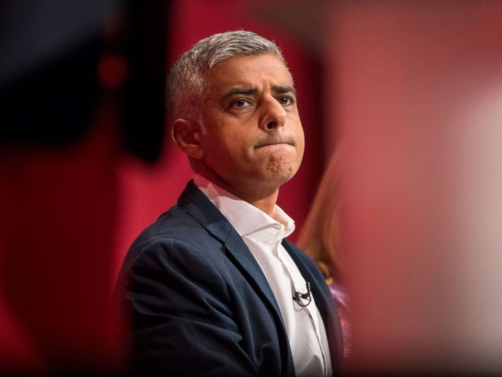 PHOTO: Sadiq Khan, the mayor of London, appears at the Labour Party Annual Conference in Brighton, U.K., on Sept. 25, 2017.