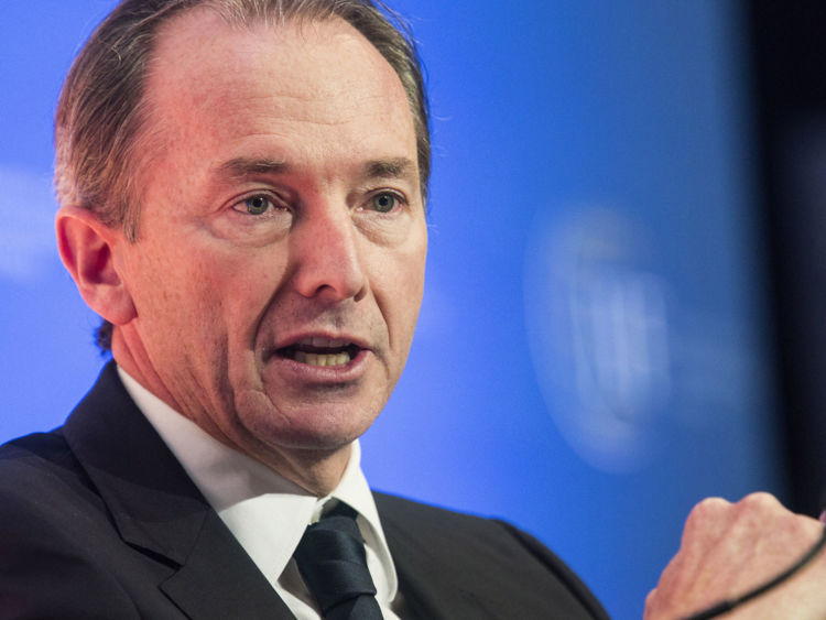 Morgan Stanley Chairman and Chief Executive James Gorman speaks during the Institute of International Finance Annual Meeting in Washington October 10, 2014. 