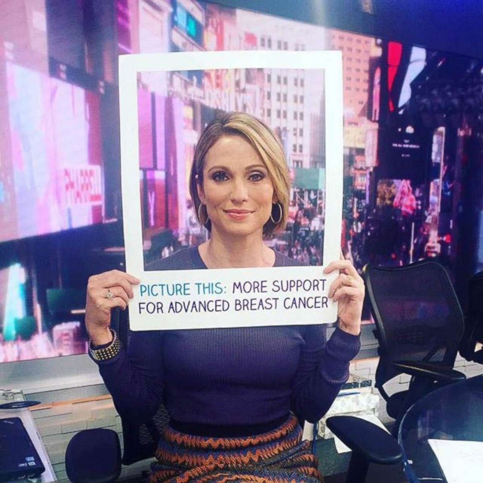 PHOTO: GMA news anchor Amy Robach announced in November 2013 that she had breast cancer.