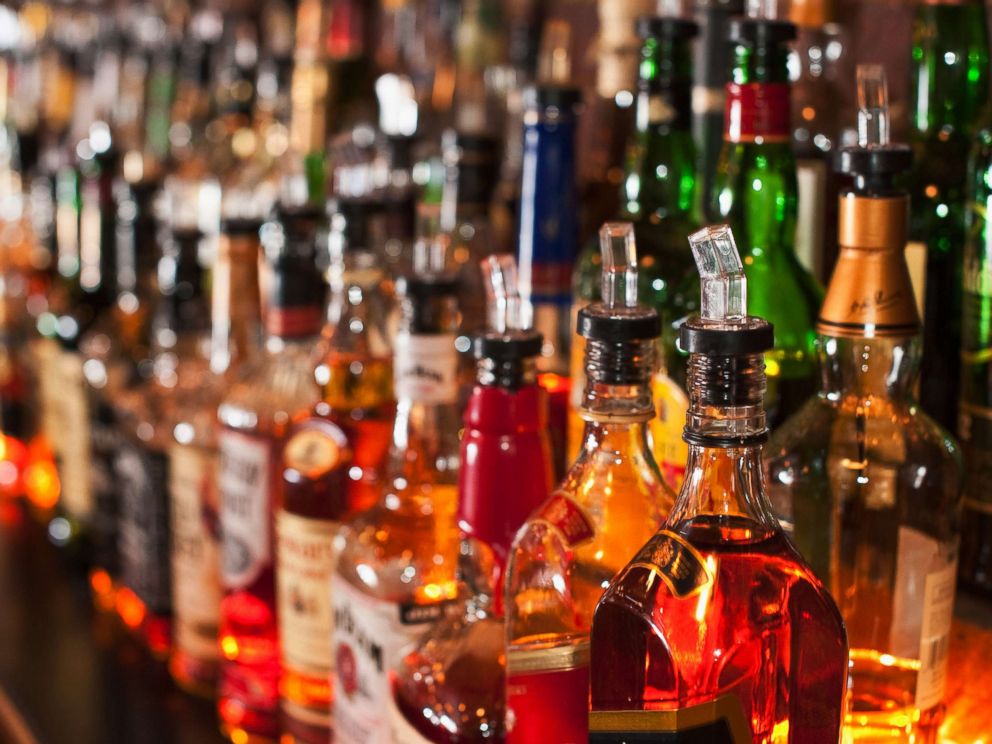 PHOTO: Bottles of liquor sit on a bar in an undated stock image.
