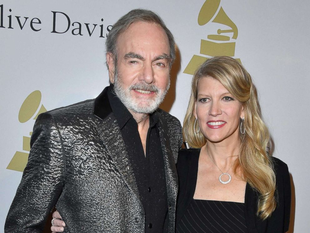 PHOTO: Singer-songwriter Neil Diamond with his wife, Katie McNeil, attend a pre-Grammy event at The Beverly Hilton, Feb. 11, 2017 in Los Angeles, Calif.