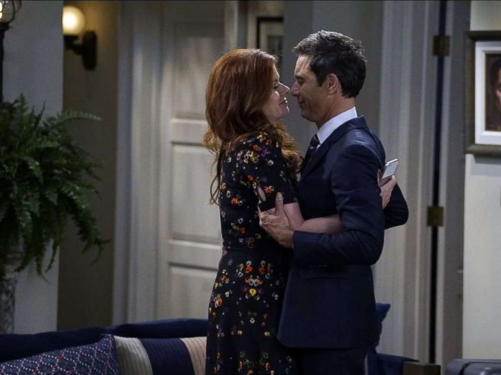 PHOTO: Eric McCormack and Debra Messing in Will & Grace. 