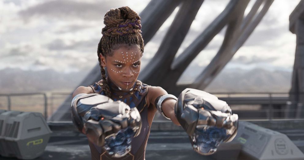 PHOTO: Letitia Wright in the movie Black Panther.