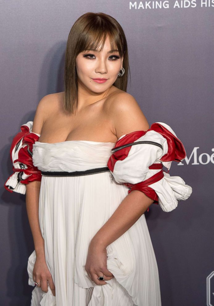 PHOTO: Korean singer CL poses on the red carpet during the 2017 American Foundation for AIDS Research (amfAR) Hong Kong gala at Shaw Studios in Hong Kong, March 25, 2017.