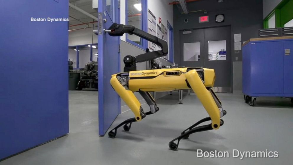 PHOTO: In a YouTube video with over a million views, a four-legged robot made by Boston Dynamics opens a door.