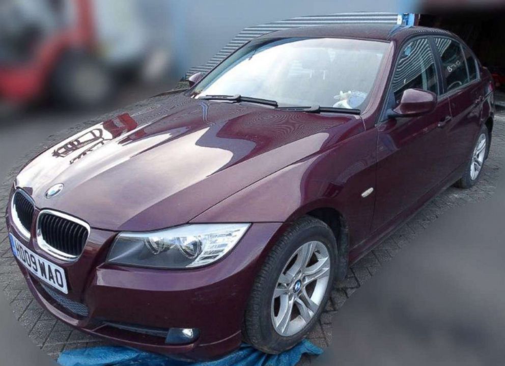 PHOTO: A burgundy red BMW car owned by former Russian spy Sergei Skripal is seen in this photograph released by the Metropolitan Police in London, March 17, 2018.