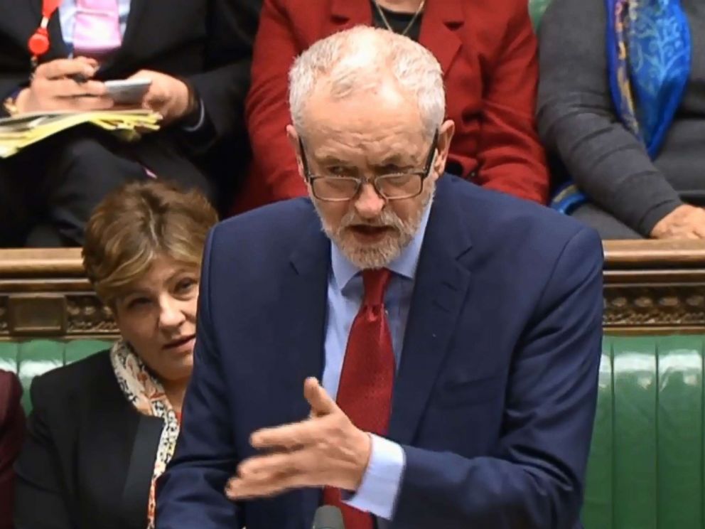 PHOTO: Opposition Labour party leader Jeremy Corbyn speaks in the House of Commons in central London, March 5, 2018.