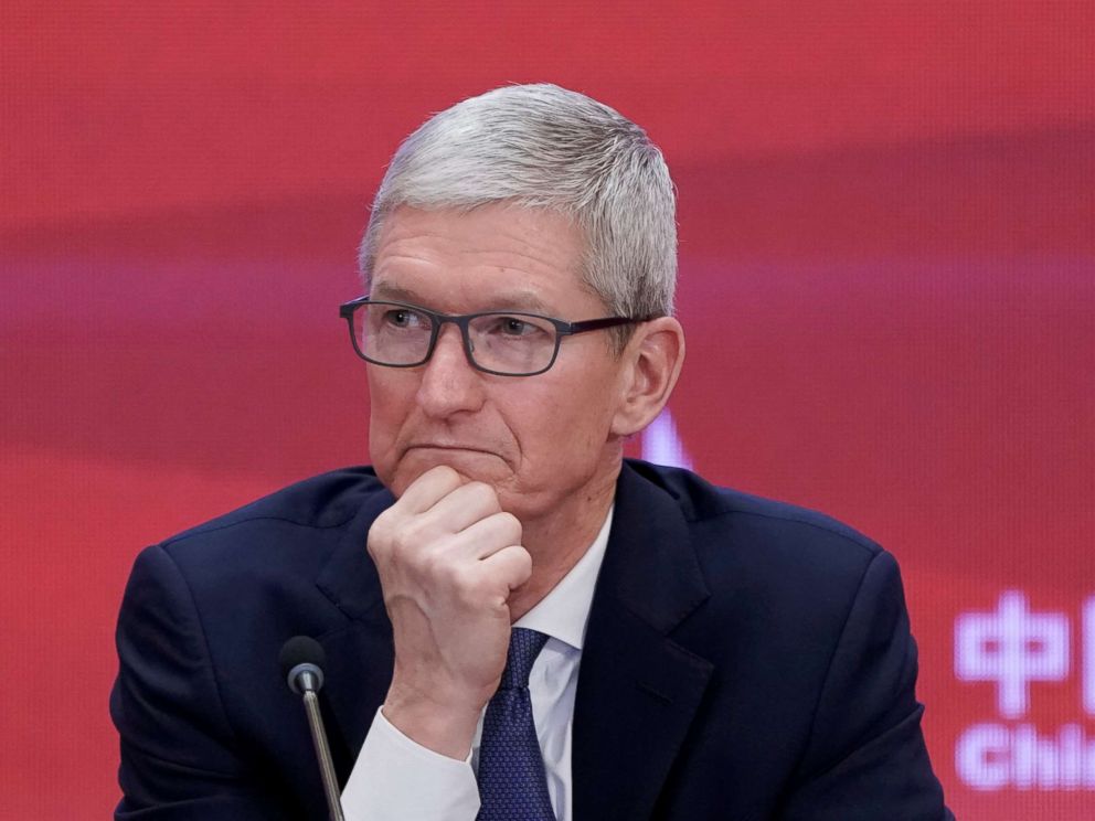 PHOTO: Apple CEO, Tim Cook, attends the annual session of China Development Forum (CDF) 2018 at the Diaoyutai State Guesthouse in Beijing, March 26, 2018.